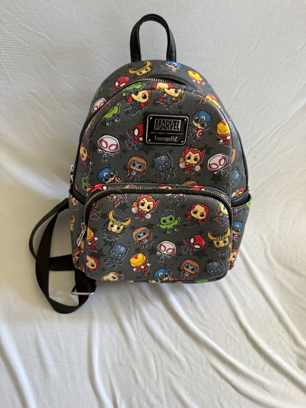 Loungefly- Black Marvel Backpack